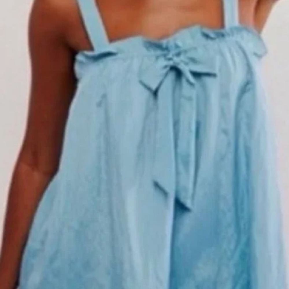 🩵 Free People Romper Pajamas. Light Blue. NWT. 🩵 - Picture 5 of 14